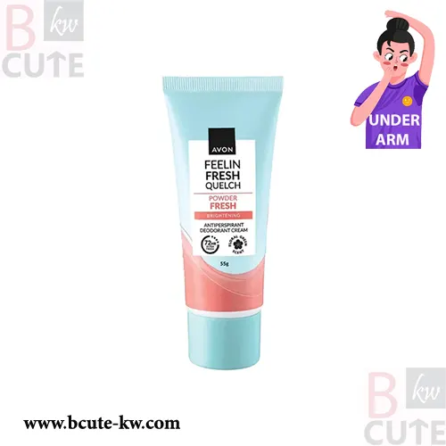 Avon Feelin Fresh Quelch Powder Fresh Anti-perspirant Deodorant Cream - 55g Avon Feelin Fresh Quelch Powder Fresh Anti-perspirant Deodorant Cream - 55g