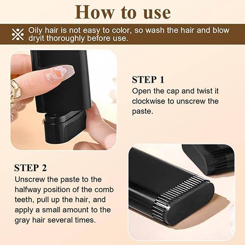 61oO0eod4+L._SL1200_ Meidian Long-Lasting Hair Dye Comb, 20g - Image 2