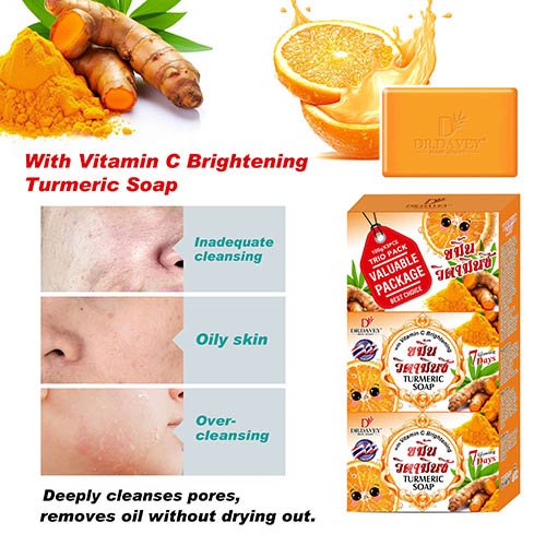 H16cb28612ca04aad9c65a09fdb4114b1X DR DAVEY Whitening Papaya SOAP TRIO PACK (3PCSX100g) - Image 2