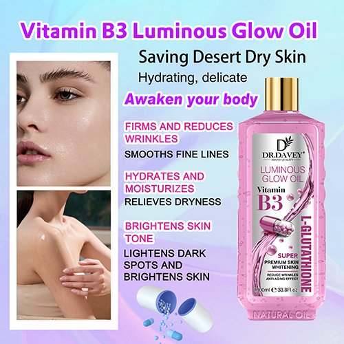 Hdb8558e019594f6781e472cd9665fbb25 DR.DAVEY Vitamin B3 + L-Glutathione Luminous Glow Oil 1000ml - Image 4