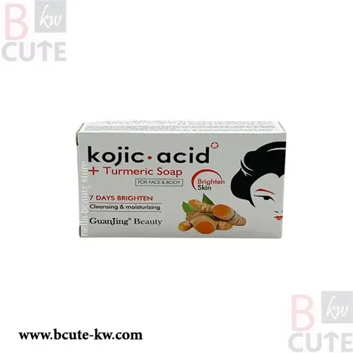 GuanJing Beauty Kojic Acid Turmeric Soap For Face And Body GuanJing Beauty Kojic Acid Turmeric Soap For Face And Body