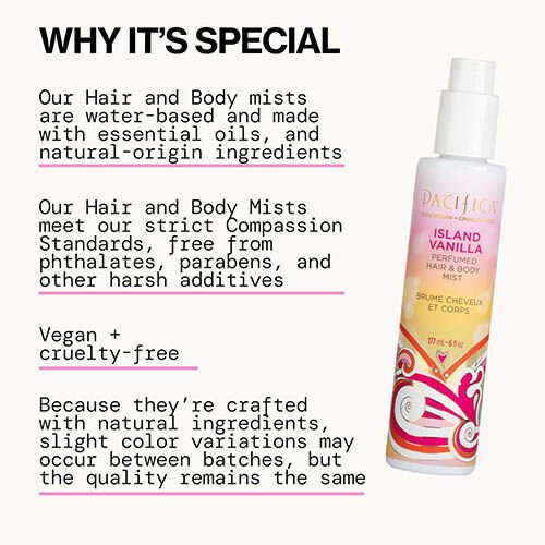81duxj+4hYL._AC_SL1500_ Pacifica Beauty, Island Vanilla Hair Perfume & Body Mist,177ML - Image 3