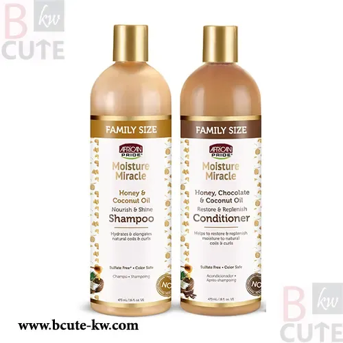 African Pride Miracle of Moisture - Sulfate-Free, Color Safe shampoo & conditioner African Pride Miracle of Moisture - Sulfate-Free, Color Safe shampoo & conditioner